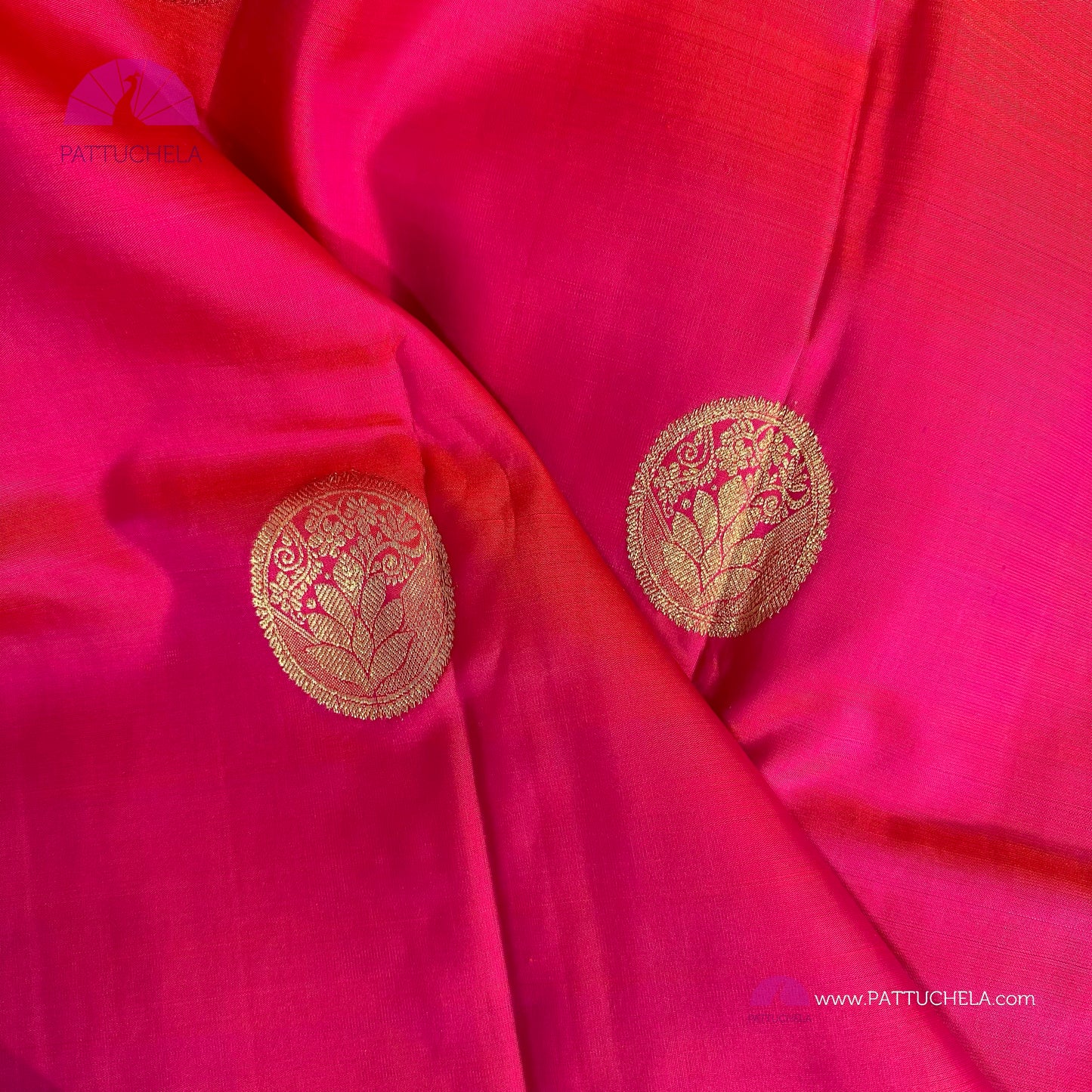 Pink Kanchipuram SILKMARK Certified Handloom Silk Saree | Kanjivaram Silks