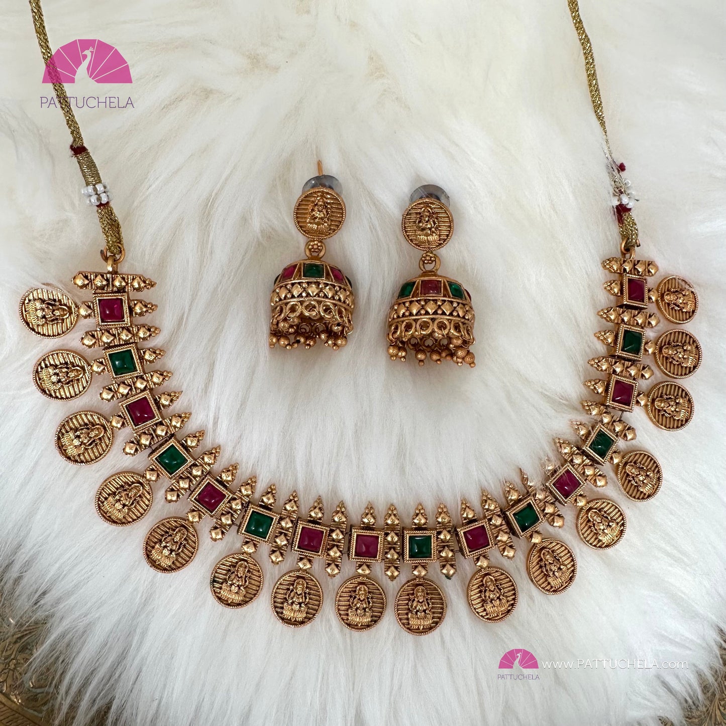 Matte Finish Coin mala | Kashu Mala | Lakshmi necklace | Traditional Kerala Ornaments | Temple Jewellery | Kemp Jewelry | Indian Jewelry