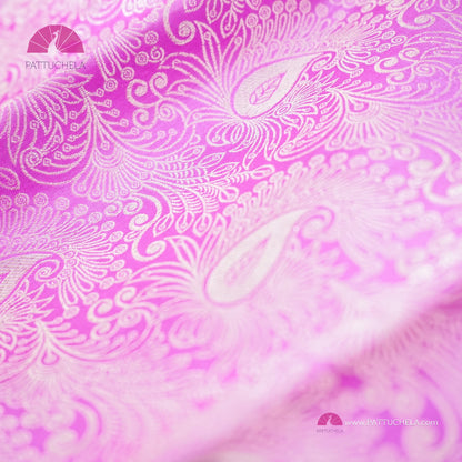 Pure Kanchipuram Handloom SILK MARK CERTIFIED Saree in Lavender and Pink Hues