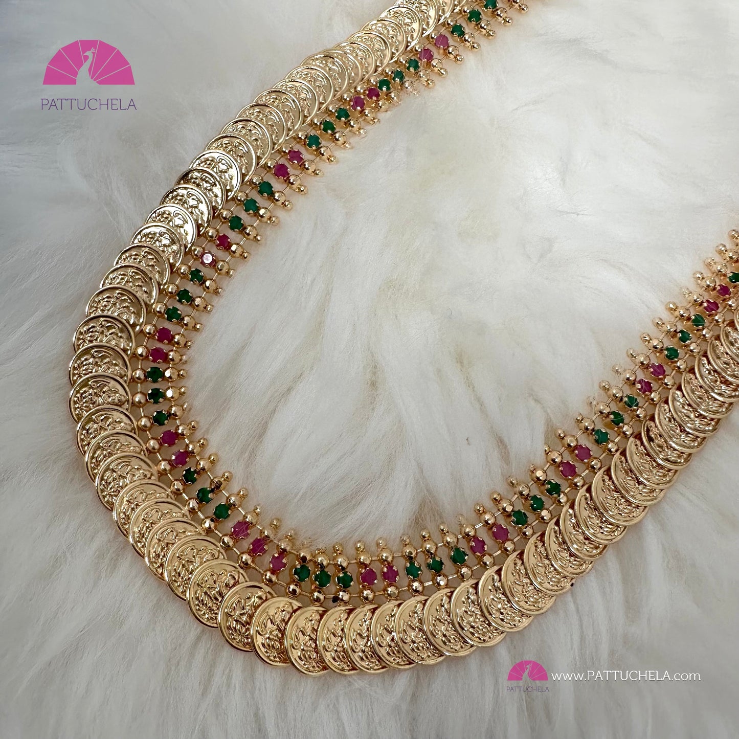 Coin mala | Kaashu Mala | Lakshmi necklace | Traditional Kerala Ornaments | Temple Jewelry | Kemp Jewelry | Indian Jewelry