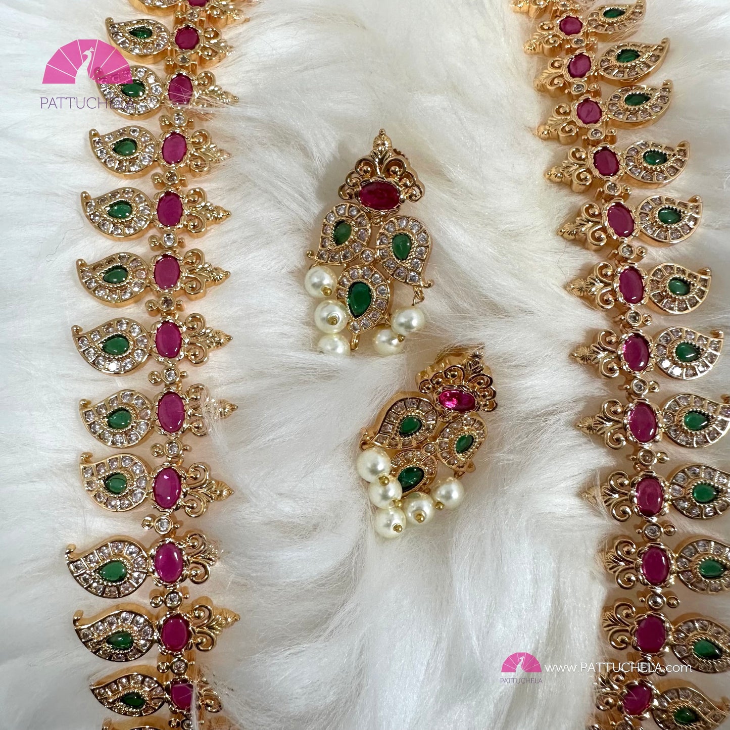 Manga Mala | Mango Haar | Traditional Kerala Ornaments | Temple Jewelry | Kemp Jewelry | Indian Jewelry